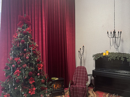 Санаторий «Курортная больница», Кисловодск. Санаторий в новогоднее время